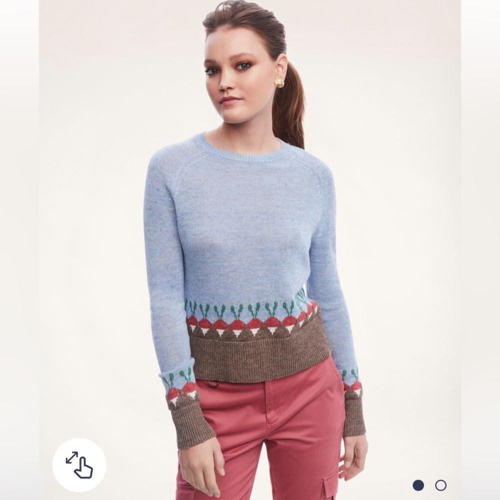 Brooks Brothers Linen Radish Sweater Size S